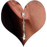 Sttiafay Vintage Crystal Teardrop Earrings Long Linear Rhinestone Earrings Gold Crystal Stud Earrings Sparkly Cz Bridal Earrings Jewelry for Women