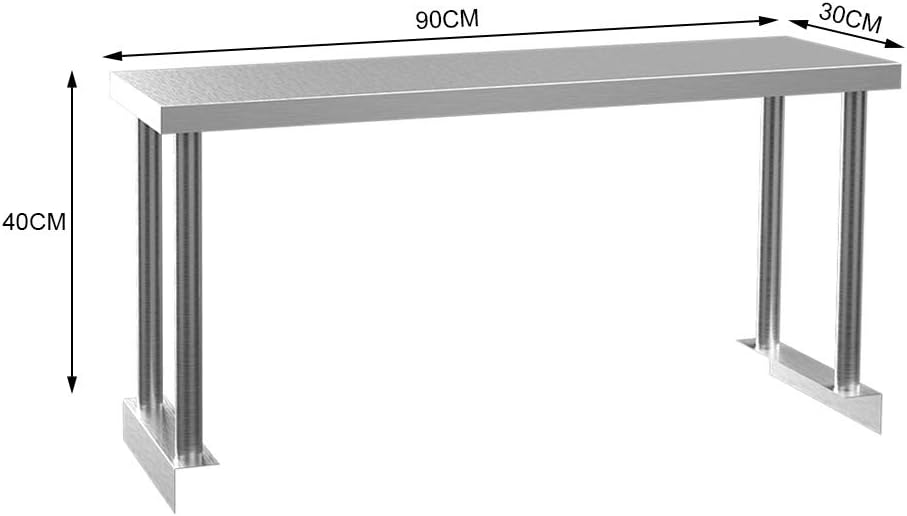 The Fellie Single Tier Shelving 120x40x30cm For 120cm Catering Table Commercial Kitchen Bench Overshelf Stainless Steel Shelf By Warmiehomy Furniture Home Kitchen Thepodsatstreamvale Com