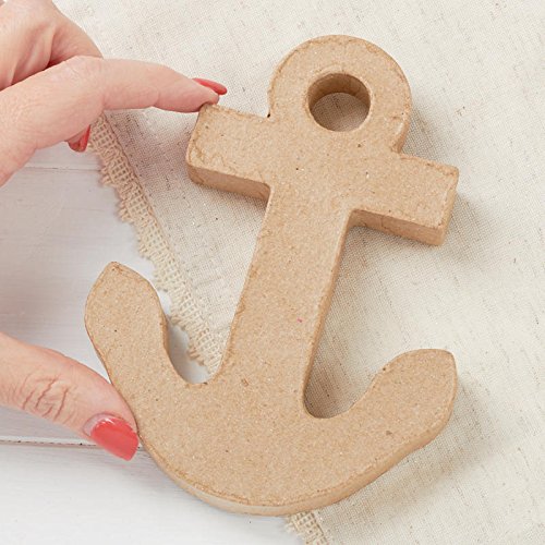 Factory Direct Craft Unfinished Paper Mache Anchors | 6 Anchors