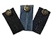 3-pack Jeans Waist Extender for All Your Pants and Jeans, Dark Blue, Black and Blue, One Size