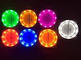 HaloHoles - Ultra Bright Original LED Cornhole Night Lights (Set of 2) - Pick From SEVEN Color Options (Plus Mix/Match). Can Last For 70+ Hours On 2 AA Batteries!