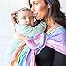 LÍLLÉbaby Ring Sling Baby Wrap Carrier for Infants & Toddlers (8-30lbs), Made for Versatile Babywearing, Support Wrap for Mother's, Adjustable & Sturdy, Lightweight & Comfortable (Rainbow)