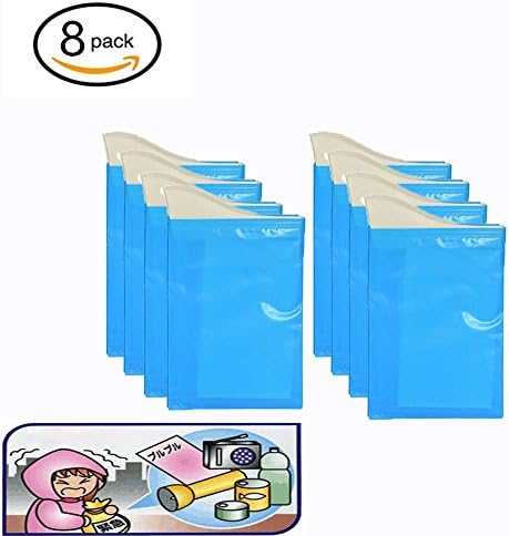 iPang Portable Disposable Urinal and Vomit Bags Set of 8, Travel Collection Pee Bag, Camping Emergency Pee Bag for Car Travel Outdoor Activities- Super Absorbent (Unisex)