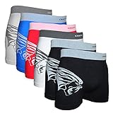 Crazy Cool Nylon Stretchable Seamless Mens Boxer Briefs Underwear 6-Pack (Medium/Large, Lion-6Pack FBA)