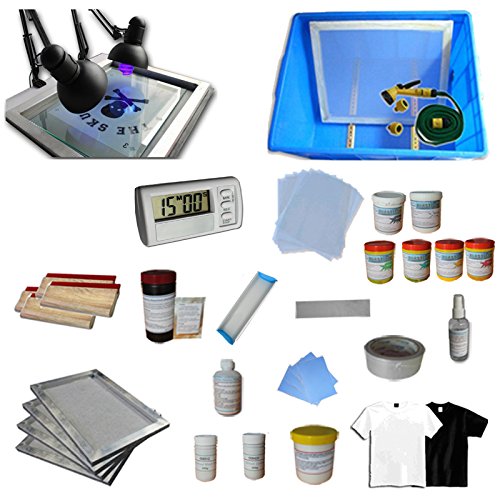 4 Color 2 Station Screen Printing Kit Press Full Set Starter Bundle Kit - Thumbnail 3