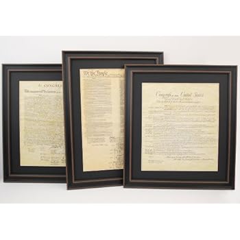 framed declaration constitution independence rights replica bill matte lawyer documents historical standard gift frame