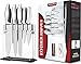 Utopia Kitchen Knife Set with Block Cooking Knife Set - 12 Pieces Stainless Steel Knives with an Acrylic Stand