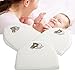 Bassinet Baby Wedge | Infant Wedge Pillow for Reflux Colic | Rounded Bassinet Wedge Sleep Positioner | Elevates Baby Incline Pillow | Tested Baby Safe Nursery Pillow | 13.8