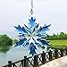 XIANGBAN Ice Smurfs Crystal Snowflake Ornaments Home Decor Winter Decoration (2019-Blue)