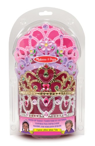 Melissa & Doug Dress-Up Tiaras for Costume Role Play (4 pcs)