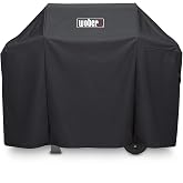 WOBER COVER 51-Inch Grill Cover for Weber Spirit II 300 Series &amp; Genesis 300, Heavy Duty Waterproof BBQ Cover Compatible with Spirit E-310 E-320, Water-Resistant Outdoor Grill Protector, Black