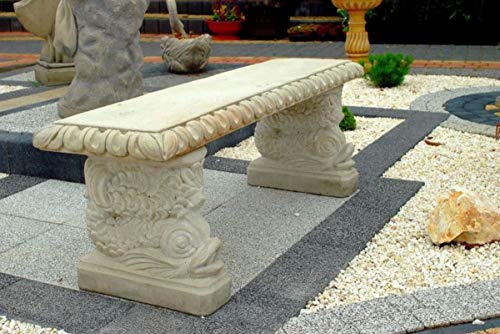 Casa Padrino Gartenbank im orientalischen Stil Weißgrau 140 x 38 x H. 50 cm - Parkbank - Garten Sitzbank - Garten & Terrassen Möbel – Bild 3