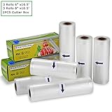Smarthome Vacuum Sealer Rolls with Cutter Box 6 Pack 6