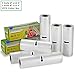 KitchenBoss Vacuum Sealer Rolls with Cutter Box 6 Pack 6