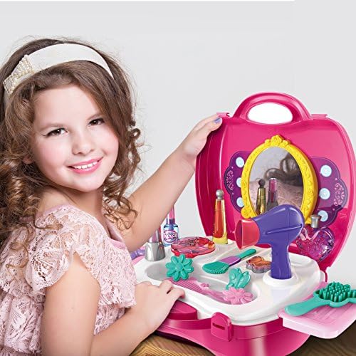 FASHION GIRLS MAKEUP SET - Little Girls Will Enjoy This Unique Cosmetic Case and Hair Style Kit!