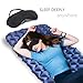 Sleeping Pad Camping Air Mattress - includes Soft, Comfortable Sleep Mask - Ultralight Sleeping Mat Ideal for Backpacking, Hiking, Fishing, Travel and All Outdoor Adventures for Kids, Adult Men, Women