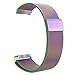 Fintie Galaxy Watch 46mm / Gear S3 Frontier Classic Band [Large], 22mm Milanese Loop Stainless Steel Replacement Smartwatch Bracelet Wrist Strap with [Unique Magnet Lock] for Women Men, Rainbow