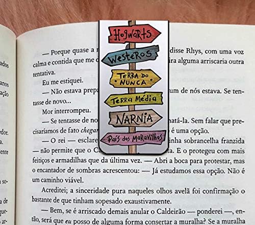 Marcador de página magnético placa Literária