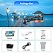 Waterproof Digital Camera Full HD 2.7K 48 MP Underwater Camera Video Recorder Selfie Dual Screens 16X Digital Zoom Flashlight Waterproof Camera for Snorkeling
