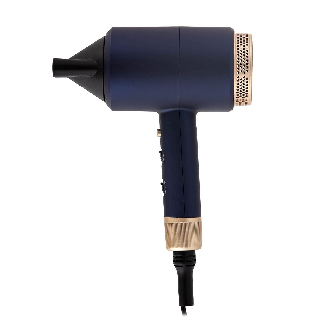 Carmen Twilight Lightweight Professional Hair Dryer with 3 Heat/2 Speed Settings, Cool Shot Function, 1800W, Blue and Champagne, C81065BC