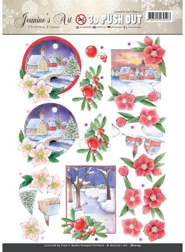 Jeanine's Art Christmas Classics 3D Push Out SB10173 Paper Tole 3-D Decoupage