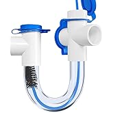 GAGALOR Condensate U Trap PVC Standard 3/4 Inch Connector Pipe Fitting with Cleaning Brush for HVAC Drain System