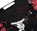 BAISHENGGT Women's Short Sleeve Pleated Front Mesh Blouse Medium Black Floral