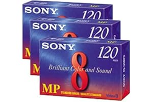 Sony Camcorder Cassettes 120 Minute, 8mm (3-Pack) (Discontinued by Manufacturer)