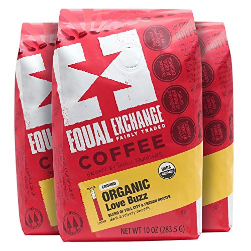 Equal Exchange Organic Ground Coffee, Love Buzz, 10-Ounce Bag (Pack of 3) - Thumbnail 5