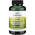 Swanson Sweet Wormwood - May Promote GI Gut Health, Microbial Balance & Digestive Health Support - Herbal Supplement with Artemisinin - (90 Capsules, 425mg Each)