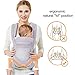 Baby Carrier with Adjustable Hip Seat,Baby Wrap Carrier with Hood, Soft & Breathable Backpack Front and Back for Infants to Toddlers Up to 44 lbs - Gray