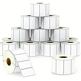 BETCKEY - 2" x 1" (51 mm x 25 mm) UPC Barcode & Address Labels Compatible with Zebra & Rollo Label Printer,Premium Adhesive & Perforated [16 Rolls, 20800 Labels]