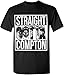 Hip Hop Legend T Shirts Straight Outta Compton Graphic Tee,Black,XX-Large