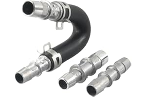 XLCJIEJU 626-001 Upgraded Aluminum Engine Heater Core Bypass Kit with 5/8“ 3/4” Hose, Compatible with Most Common Heater Hoses