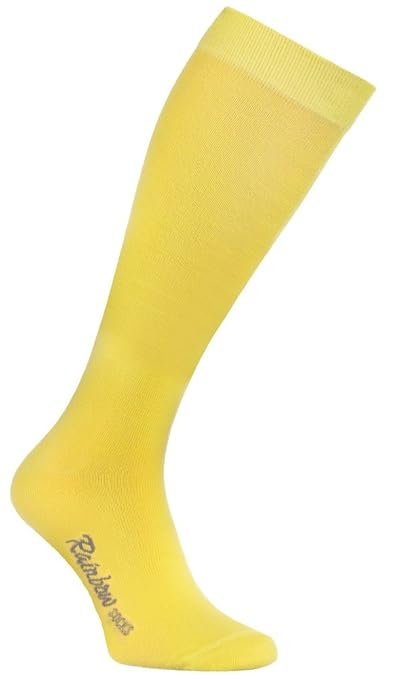 Rainbow Socks Bunte KNIESTRÜMPFE Gekämmte BAUMWOLLE, Modern Lange Socken MULTIPACK für Jeden Tag, Bequem und Fein|für Frauen 