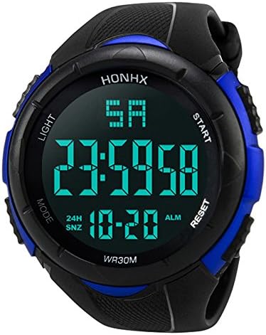 Watches for Men,Clearance Men's Classic Quartz Watch,Wugeshangmao Boy's Fashion Digital Military Army Sport LED Wrist Watch Business Casual Watches Gift,Round Dial Case Waterproof Watches