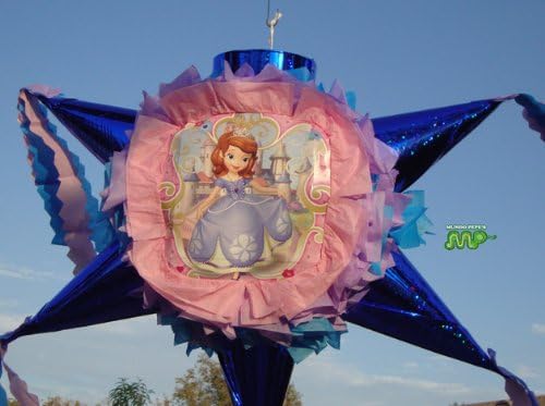 PINATA Sofia The First Piñata Hand Crafted 26"x26"x12"[Holds 2-3 Lb. Of Candy][For Any Occasion]