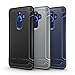 Nuu Mobile G3 Case, TUDIA Carbon Fiber Design Lightweight [Linn] TPU Bumper Shock Absorption Cover for Nuu Mobile G3 (Navy Blue)