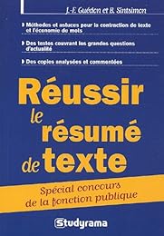 Réussir le résumé de texte