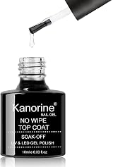 Kanorine Top Coat Gel Nail Polish UV LED No Wipe High Gloss Long Wearing view 9