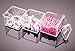 Choice Fun Acrylic 3 Tiers Square Makeup Storage Box with Lid
