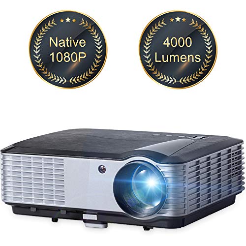 iCODIS T700 Video Projector 4000 Lumens, 1080P Native Resolution, Full HD 1080P Supported, Compatible with Smartphone/ Tablet/ PS4/ PC /HDMI / USB / VGA / AV