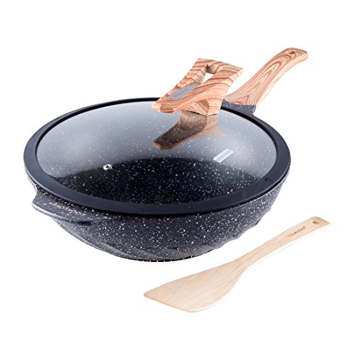 Chinese Wok Nonstick Diecasting Aluminum Dishwasher Safe Scratch