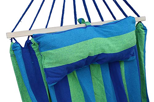 AXT SHADE Hängematte im Freien 220 * 120 cm, Last 200 kg, mit Kissen der Gleichen Farbe, für Garten, Innenhof, Camping… – Bild 6