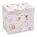 Jewelkeeper Ballerina and Roses Girl's Musical Jewelry Box, 2 Pullout Drawers, Swan Lake Tune