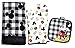 Disney Oven Mitt Pot Holder & Dish Towel 3 pc Kitchen Set (Mickey Mouse Black)