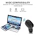 Bluetooth Earbud, Dokpav Wireless Headphone with 10 Hours Talking Time Car Headset with HD Microphone and Noise Cancellation-Single Piece (Black)