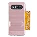 Galaxy On5 Case,AutumnFall Hybrid Dual Layer Armor Defender Protective Case Cover with Kickstand for Samsung Galaxy On5 G550 (Rose Gold)
