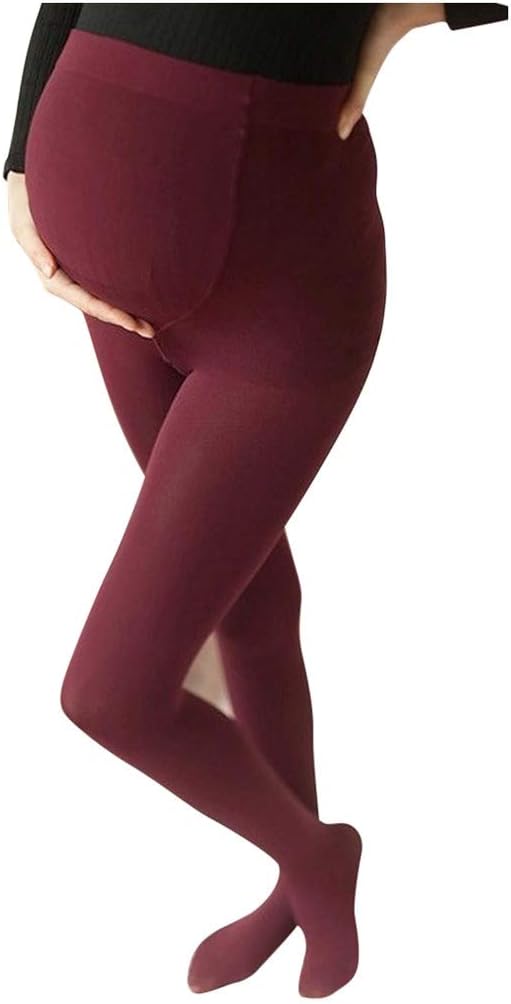 Maternity Tights Opaque Legging, Women’s Pregnant Maternity Pantyhose Opaque Footed Tights