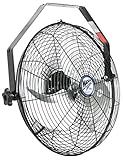 Maxx Air Wall Mount Fan, Commercial Grade for Patio, Garage, Shop, Easy Operation and Powerful CFM (18" Residential Wall Mount)